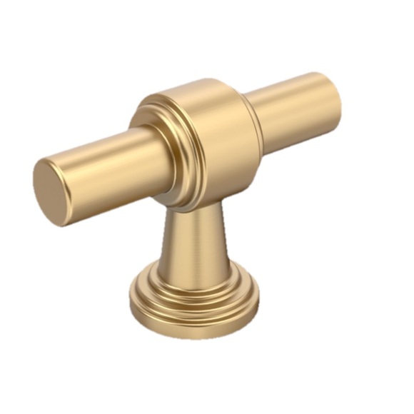 Gold Rectangle Cabinet Knob 10 pcs. - Picture 1 of 1
